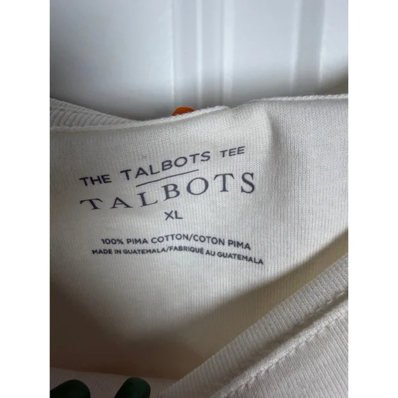 Talbots Long Sleeve Tee XL Cream - Picture 3 of 4